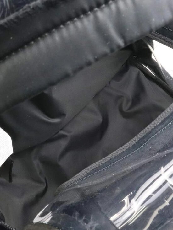 Auth Maison Margiela Backpack Black/Clear PVC/Nylon main image 4